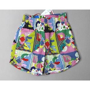 NWT GCDS Floral Cherries Logo Patchwork Cotton Shorts Girls 6 Yrs